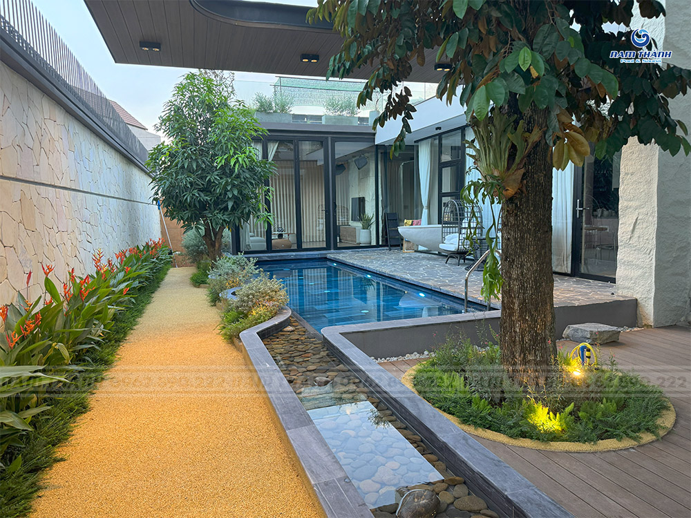Dự án hồ bơi gia đình có thiết kế độc lạ tại Biên Hòa, Đồng Nai