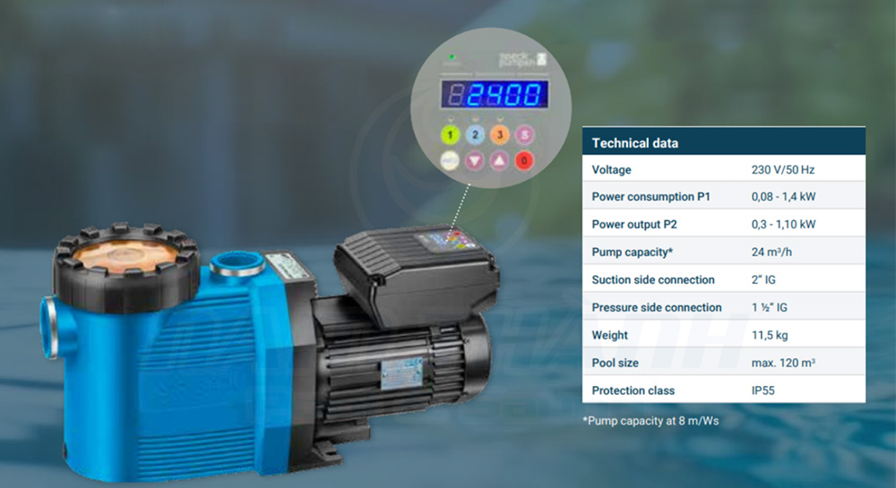 Máy bơm bể bơi Midas Badu Prime Eco VS 9 may bom be boi midas badu prime eco vs 4